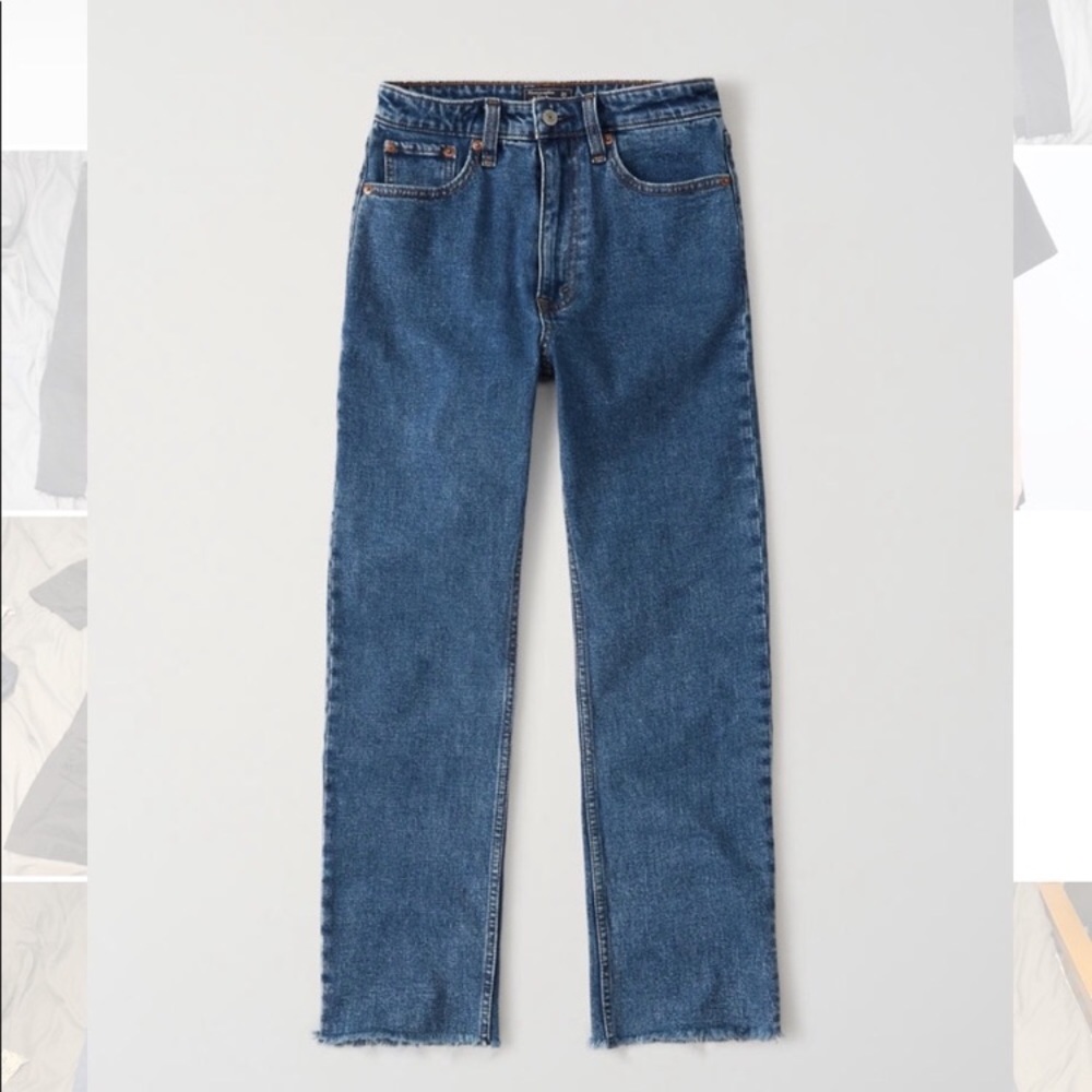 Abercrombie Ultra high rise Ankle straight Jeans